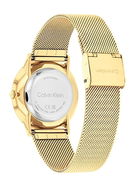 Calvin Klein Women's Watch with Gold Metal Bracelet