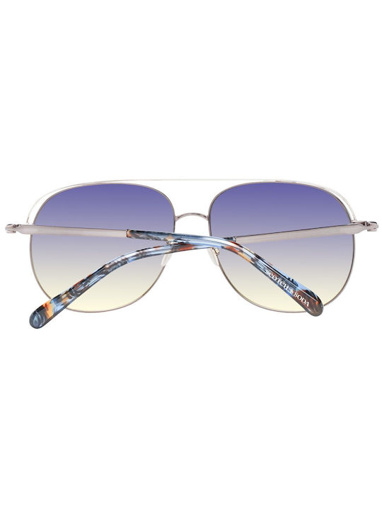Scotch & Soda Sunglasses with Silver Metal Frame and Multicolour Gradient Lens