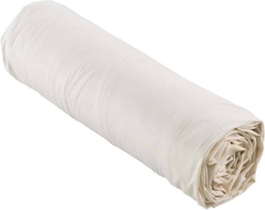 Douceur d'Intérieur Sheet Super-Double with Elastic 160x200cm. Beige