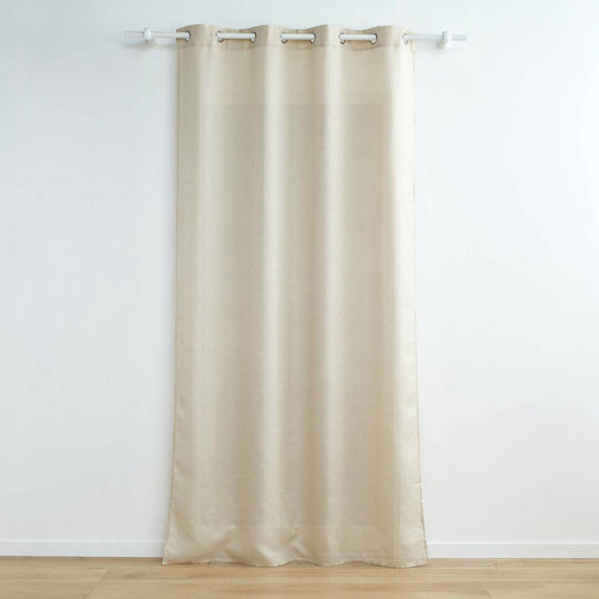 Douceur d'Intérieur L-c Zeline with Grommets Beige 140x280cm
