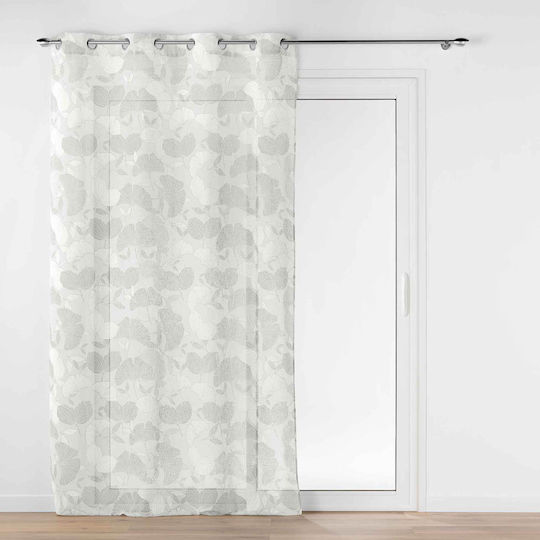 Flamingo L-c Ginko cu Capse Albă 140x280 cm