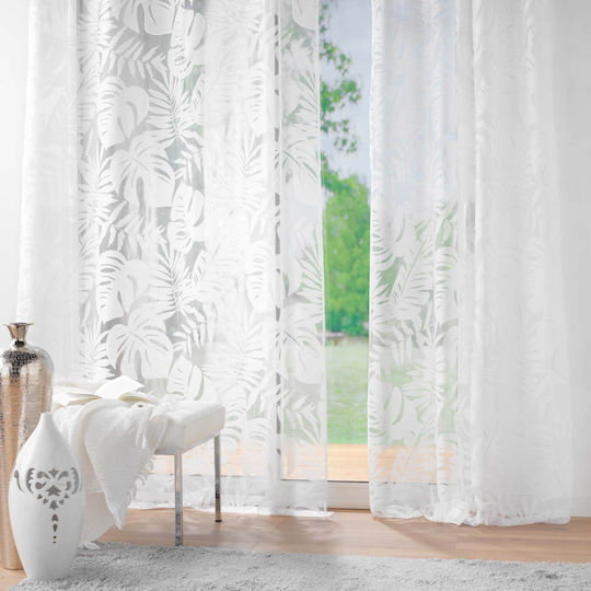 Douceur d'Intérieur Curtain With Grommets L-c Magnolia White 140x240cm