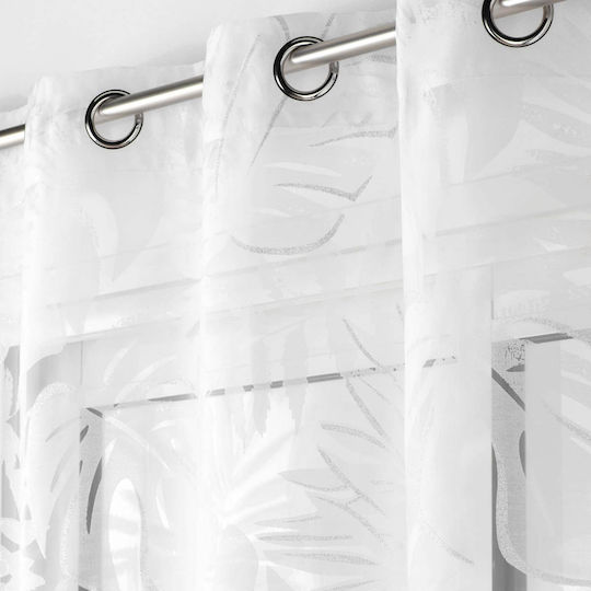 Douceur d'Intérieur Curtain With Grommets L-c Magnolia White 140x240cm