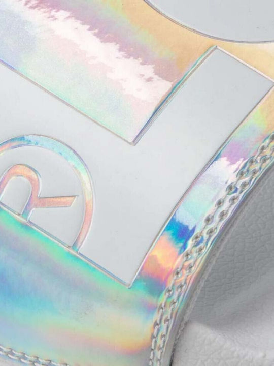 June Slides σε Ασημί Χρώμα