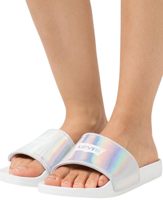 June Slides σε Ασημί Χρώμα