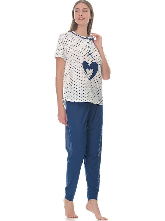 Cool Set Pijamale pentru Femei Blue