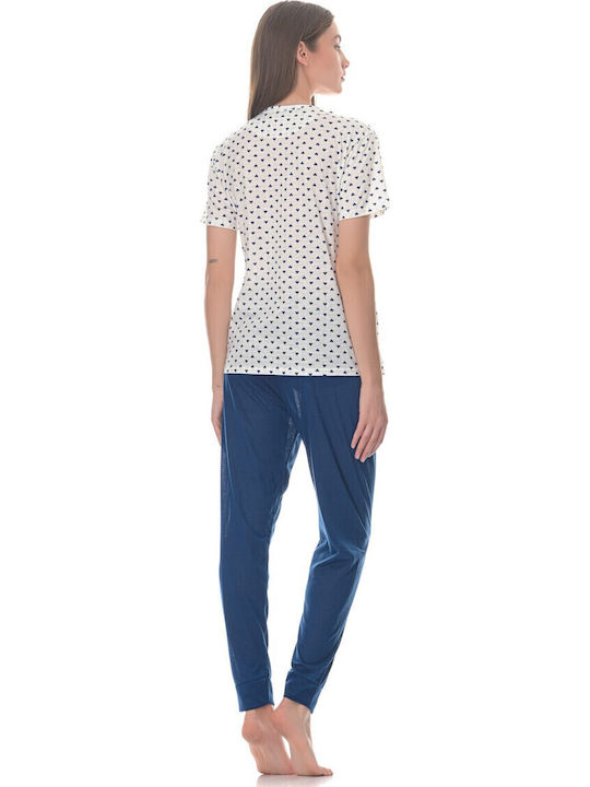 Cool Set Pijamale pentru Femei Blue