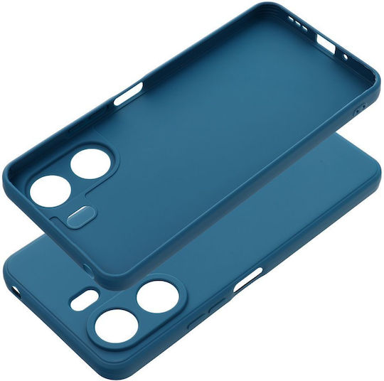 Matt Umschlag Rückseite Silikon Blau (Xiaomi Redmi 13C, Poco C65) CS9078BL