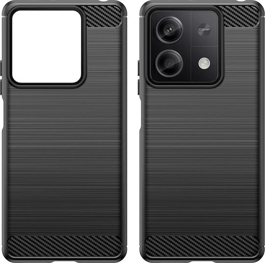 Techsuit Carbon Back Cover Σιλικόνης Μαύρο (Redmi Note 13 4G)