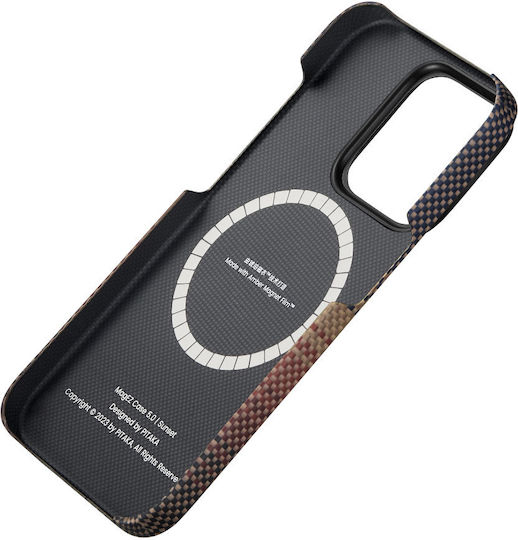 Pitaka Magez Back Cover Aramid Fiber 0.75mm Πολύχρωμο (iPhone 15 Pro Max)