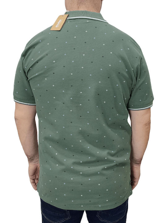 Double Herren Shirt Polo Agave Green