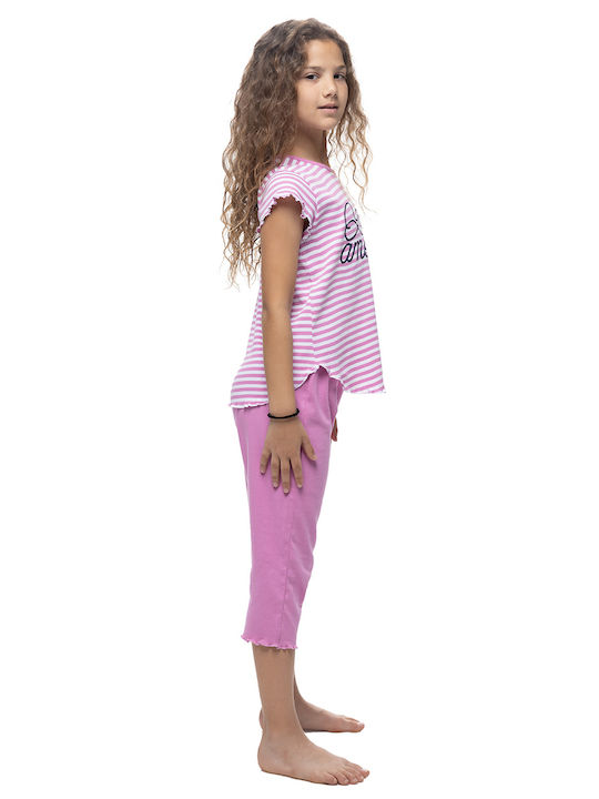 Galaxy Kids Pyjamas Summer Cotton Stripes