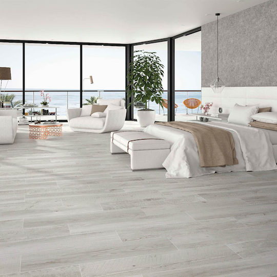 Stn Ceramica Salem Fliese Boden Innenbereich 100x25cm Ash