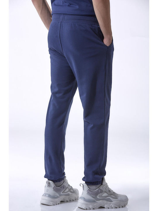 Admiral Men's Sweatpants with Rubber Blue