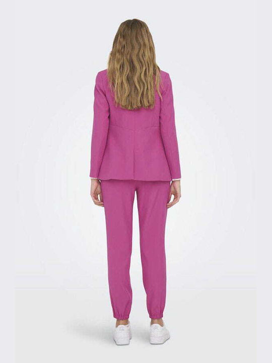 Only Women's Waisted Blazer Fuchs