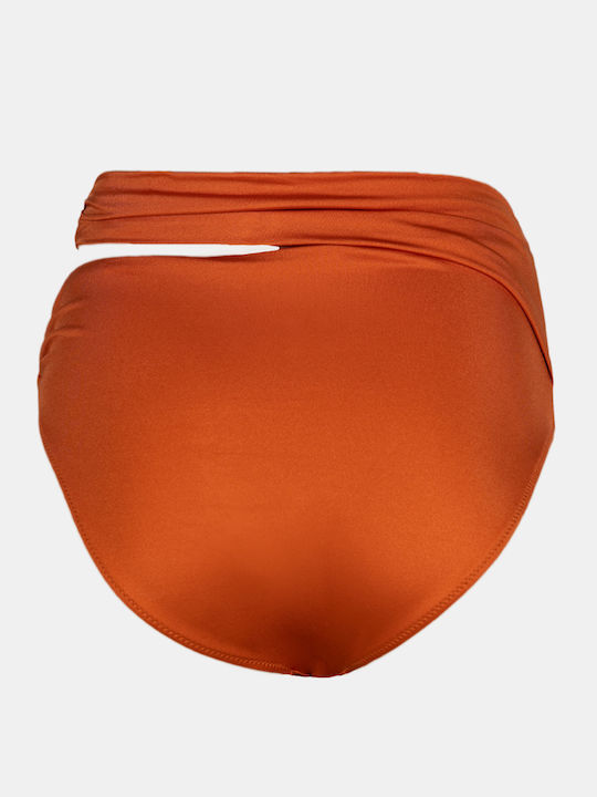 Bikini Bottoms High Waist Terracotta