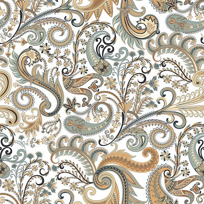 Keros Floor / Wall Interior Matte Tile 25x25cm Paisley Mysore