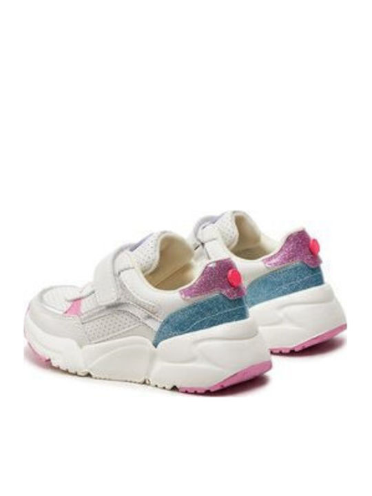 Kids Sneakers with Scratch White