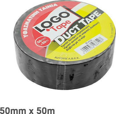 Logo Duct Tape Black Autocolantă Bandă de țesut Neagră 50mmx50m 1buc