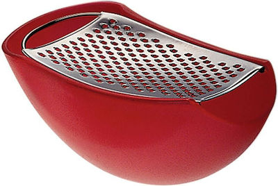 Alessi Cheese Grater with Container Red 15.3x7.5x6.7cm