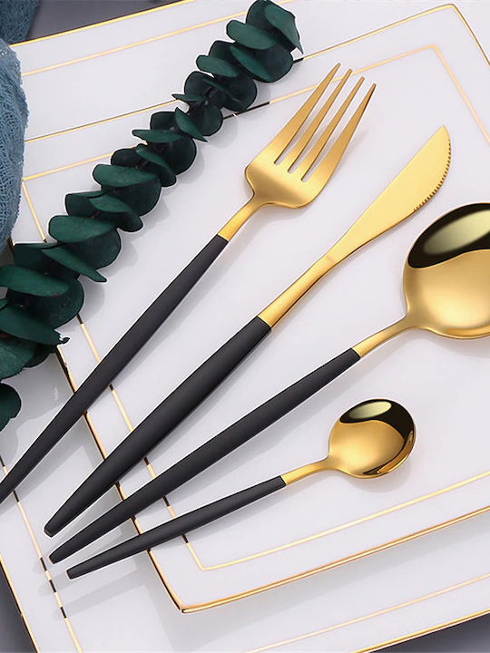 Set de Tacâmuri Inoxidabil Roșii 24buc