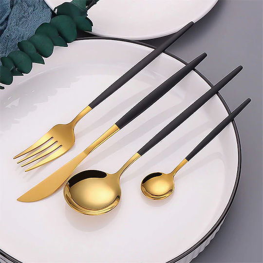 Set de Tacâmuri Inoxidabil Roșii 24buc