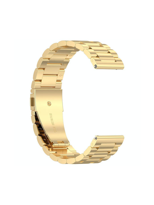 Amazfit Bip 5 Three Strains Stainless Steel Watch Band Gold