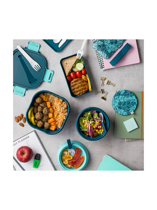 Nava Microwave Plastic Lunch Box Blue 1700ml