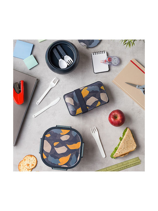 Nava Microwave Plastic Lunch Box Blue 650ml
