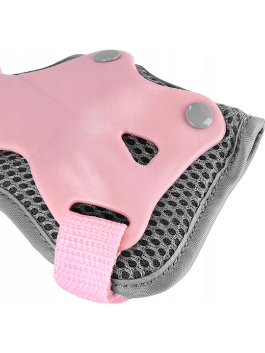 Spokey Protectors Shield Children's Protective Gear Set for Rollers Pink