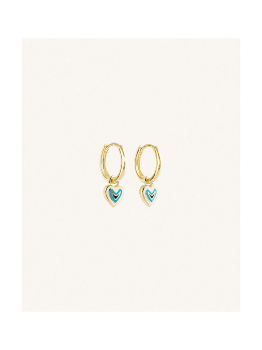 StanStefan Single Earring Hoop made of Silver Gold Plated