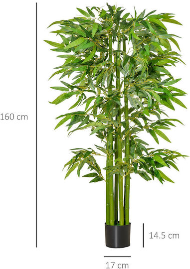 Arbore Artificial de Exterior Black 160cm HomCom