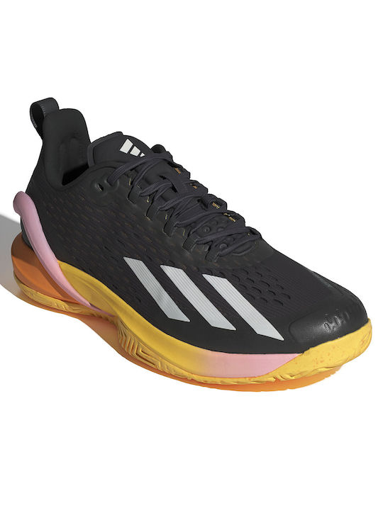 Adidas Adizero Cybersonic Ανδρικά Παπούτσια Τένις για Σκληρά Γήπεδα Αurora Βlack / Zero Met. / Spark