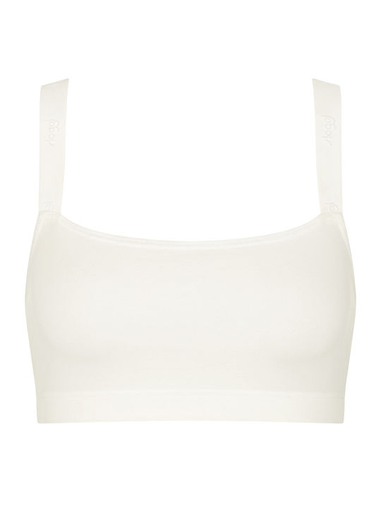 Women's Bra without Padding Silk White