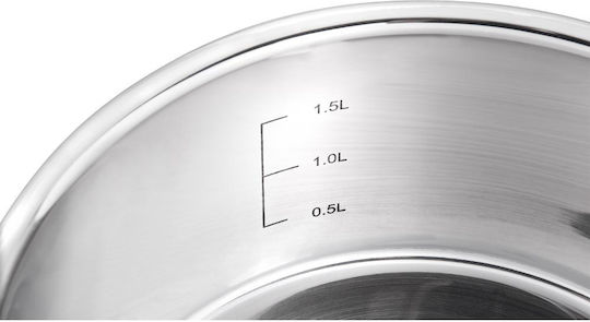 Lamart Perfect Cookware Set of Stainless Steel with No Coating Silver 3pcs