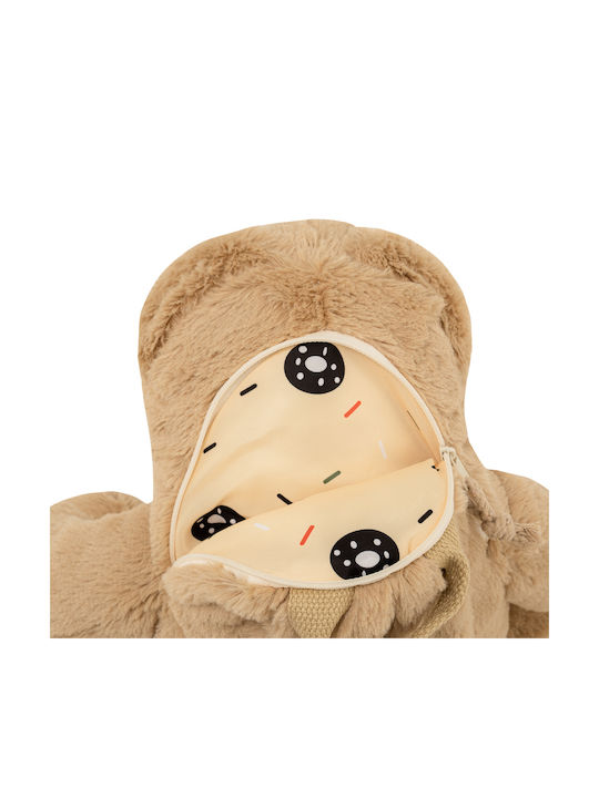 Polo Teddy Bear Παιδική Τσάντα Πλάτης Μπεζ 17x14x30εκ.
