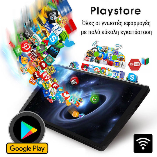 Kirosiwa Car Audio System for Fiat Fullback 2016+ with A/C (Bluetooth/USB/AUX/WiFi/GPS/Apple-Carplay/Android-Auto) with Touch Screen 9"