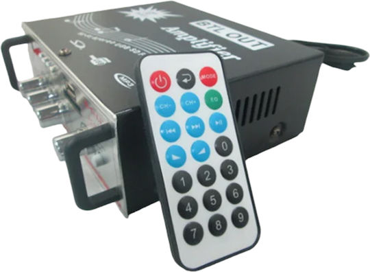 YT 326A Leistungsverstärker Hi-Fi-Verstärker Stereo Schwarz