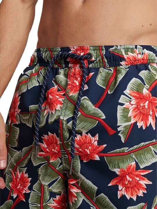 Superdry Αντρικό Μαγιό M3010212a-8rv Banana Leaf Navy