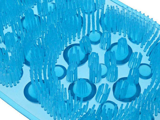Zola 2 in 1 Körper Reinigung Massage Bürste Silion Blau 85x12,5 Cm