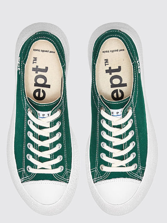 Herren Flatforms Sneakers Grün