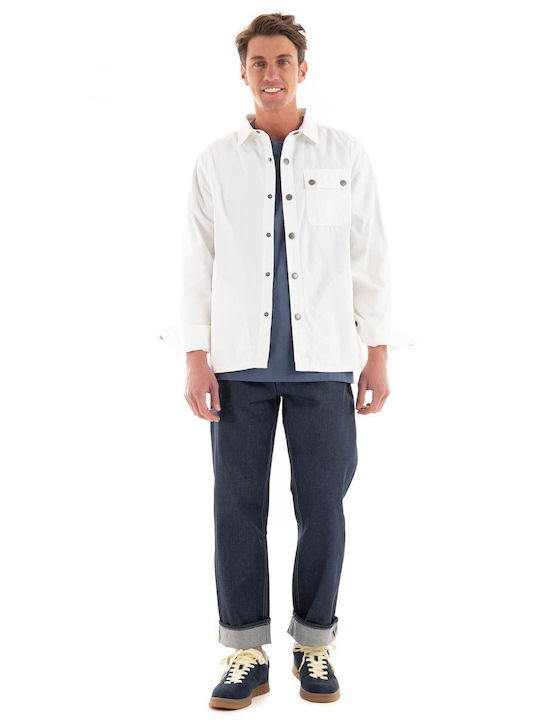 Barbour Herrenhemd Overshirt Langärmelig Off White