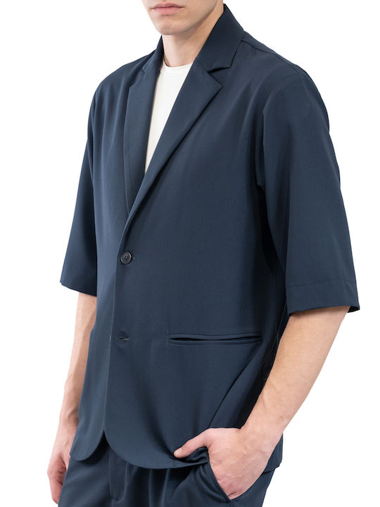 Vittorio Artist Herrenhemd Overshirt dark blue