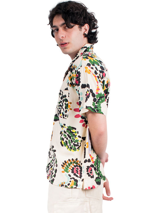 Paisley Cămașă Cu Mâneci Scurte În Linie Regular Fit Multicolor