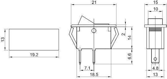 Tracon Electric Διακόπτης 1τμχ