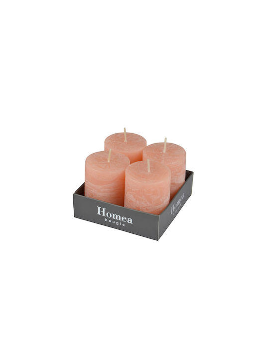 Aromatisches Kerze L-c Rustique Rosa 4x5cm 4Stücke