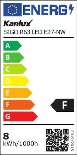 Kanlux Λάμπα LED 8W για Ντουί E27 και Σχήμα R63 Φυσικό Λευκό 640lm
