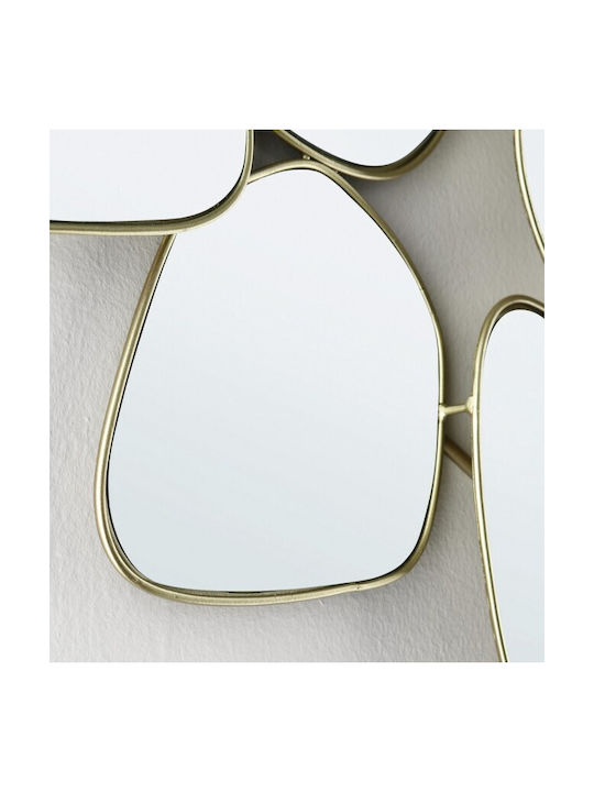 Bizzotto Connery Wall Mirror with Gold Metallic Frame 102x54cm 1pcs