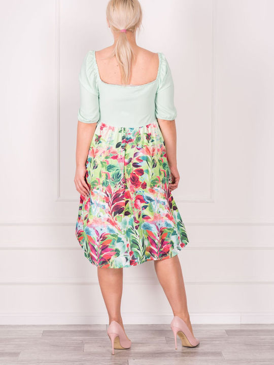 Remix Rochie light green