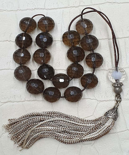 Roloi Komboloi Worry Beads Gray 31cm